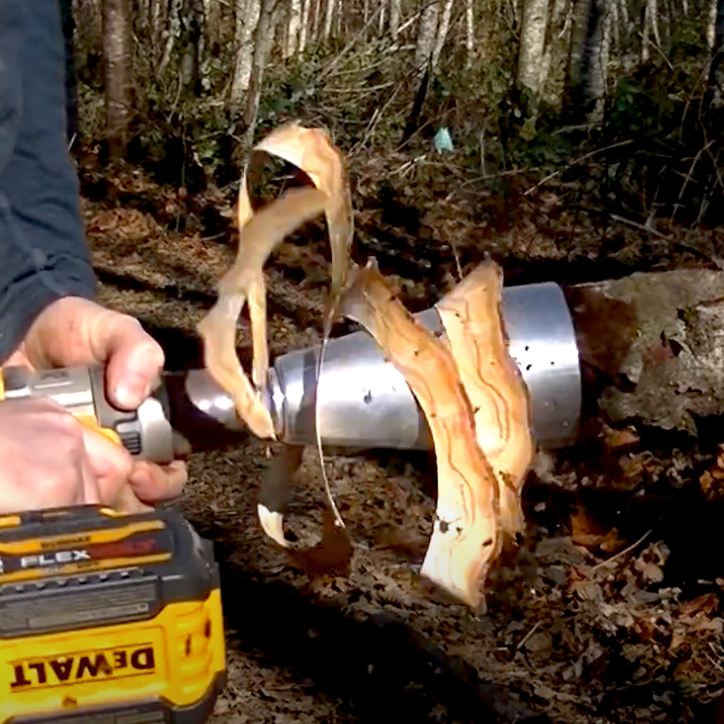 VIDEO: Making Rustic Log Stakes